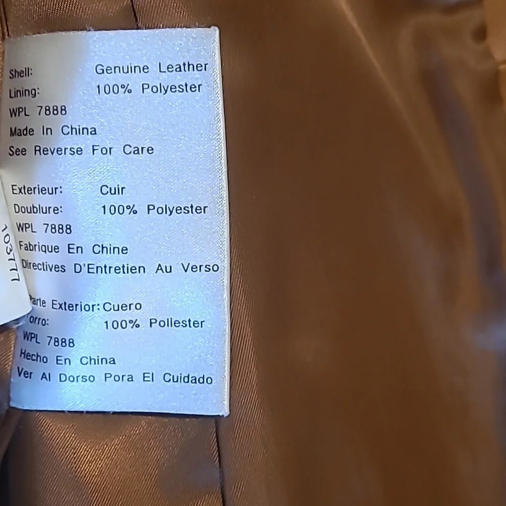 MICHAEL KORS CLASSIC BUTTERSCOTCH TAN LEATHER JACKET COAT - Picture 16 of 16